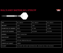Laden Sie das Bild in den Galerie-Viewer, Bulls Andy Baetens Steeldart