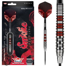 Laden Sie das Bild in den Galerie-Viewer, Bull`s Smoke Red Flare Steeldarts 90%