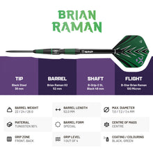 Laden Sie das Bild in den Galerie-Viewer, Bulls Brian Raman G2 Steeldarts
