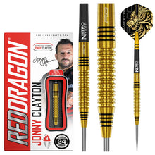 Laden Sie das Bild in den Galerie-Viewer, Red Dragon Jonny Clayton Gold Steeldarts
